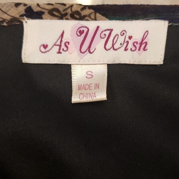 AS U Wish Paisley Boho Style Dress Long Slve EUC - Picture 7 of 8